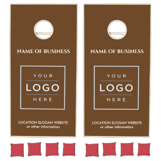 brown background earthy color | earthy tone cornhole set