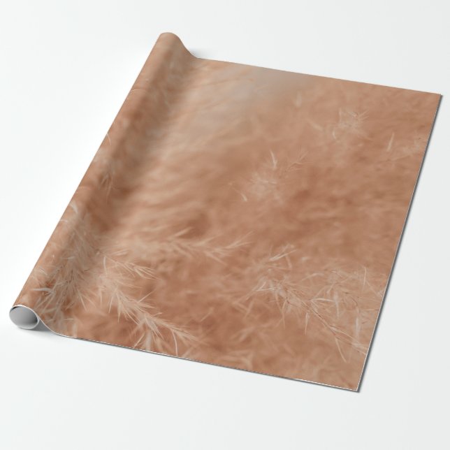 Brown Background Wrapping Paper (Unrolled)