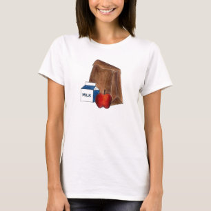 Brown Bag Lunch w/ Apple School Teacher Teaching T T-Shirt