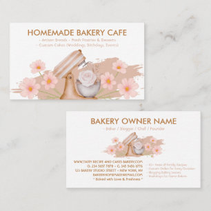 Brown Baking Utensils Bakery Baker Business Card