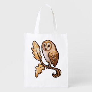 Brown Barn Owl Grocery Bag