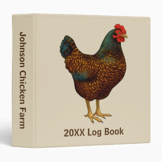 Brown Barnevelder Hen Chicken Binder