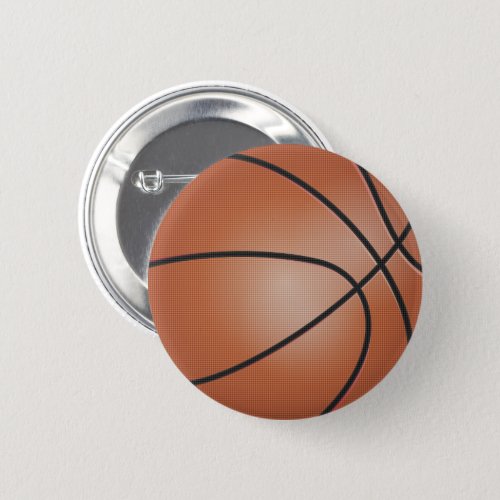 Brown Basketball  Button
