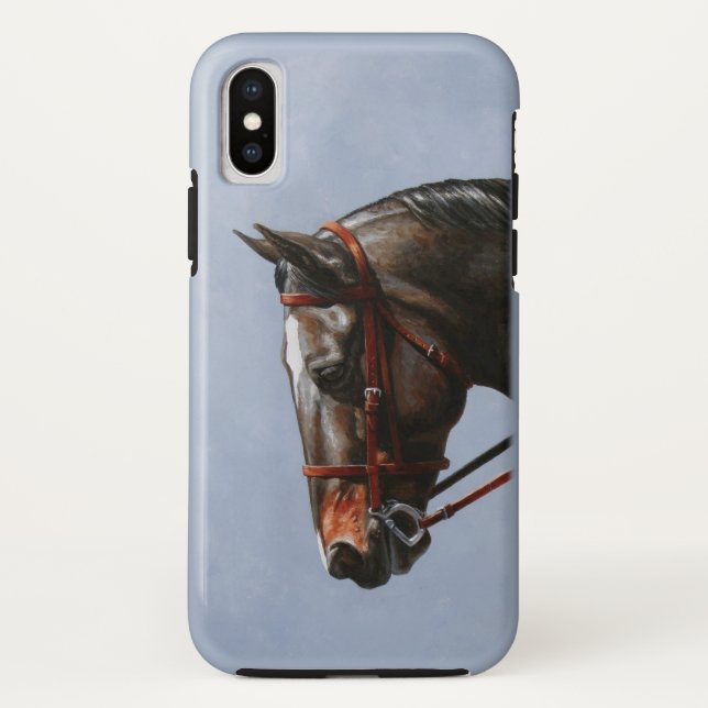 Brown Bay Oldenburg Horse Portrait Case-Mate iPhone Case (Back)