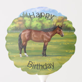 Brown Bay Quarter Horse Balloon