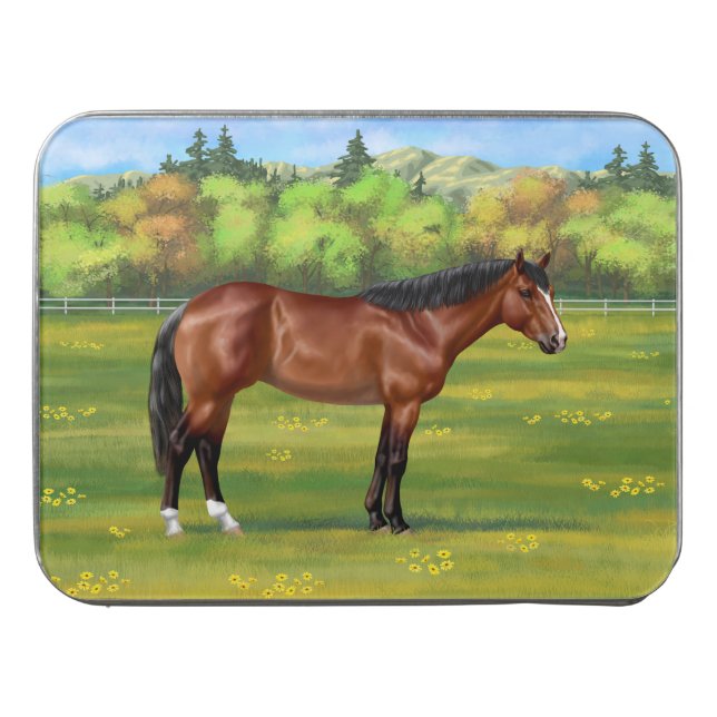 Brown Bay Quarter Horse Jigsaw Puzzle (Case Horizontal)
