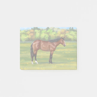 Brown Bay Quarter Horse Post-it Notes