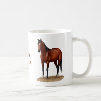 Brown Bay Quarter Horse Stallion Coffee Mug