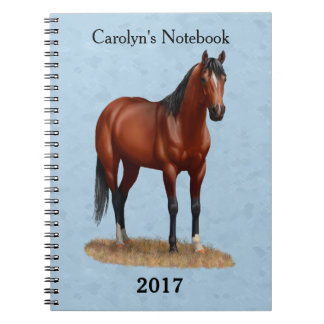 Brown Bay Quarter Horse Stallion Notebook