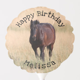 Brown Bay Wild Mustang Horse Balloon