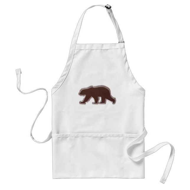 Brown Bear Adult Apron (Front)