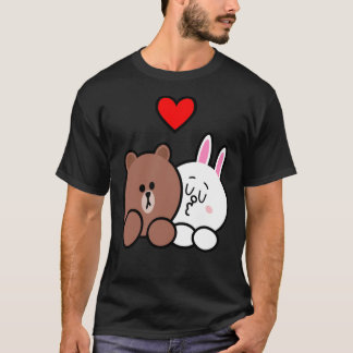 Brown bear and Cony in love Classic T-Shirt