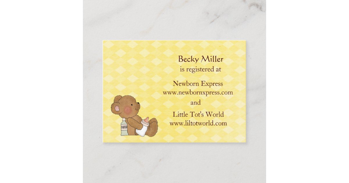 brown-bear-baby-shower-registry-cards-zazzle