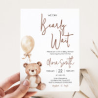 Brown Bear Balloon Baby Shower