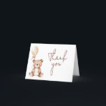 Brown Bear Balloon Baby Shower Letterpress Thank You Card<br><div class="desc">Express your gratitude with Bear Baby Shower Thank You Card Printable,  a perfect way to share your heartfelt thanks. Adorned with adorable baby motifs this customizable card adds a touch of sweetness to your appreciation. Personalize to convey your thanks in the most charming and memorable way!

BS1037</div>