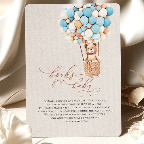 Brown Bear Balloons Baby Books Enclosure Card