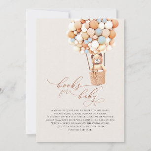 Brown Bear Balloons Baby Books Enclosure Card