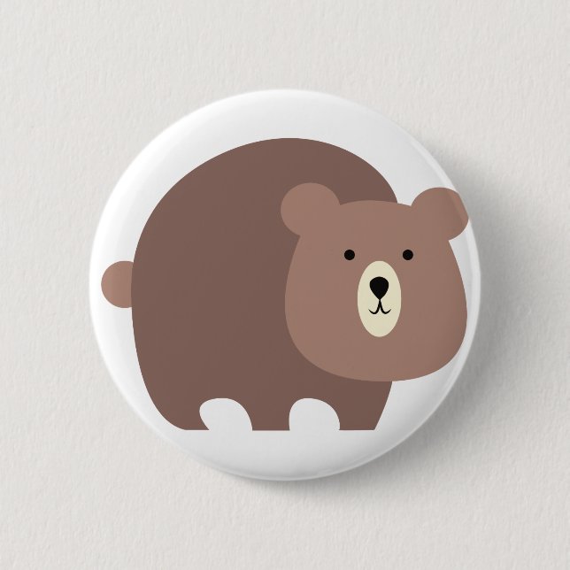 Brown Bear Button (Front)