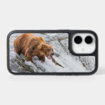 Brown Bear Catches Red Salmon iPhone 17 Case<br><div class="desc">Brown bears fish for red salmon at the falls of the Brooks River,  Katmai National Park,  southwest,  Alaska.</div>