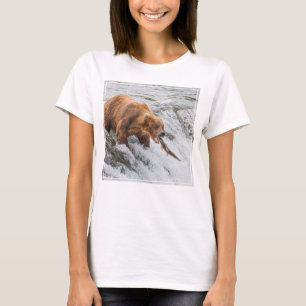 Brown Bear Catches Red Salmon T-Shirt