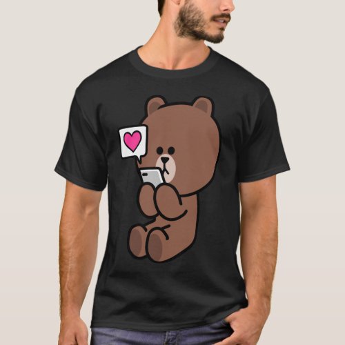 Brown Bear Cony Bunny Rabbit Sending All My Love T T_Shirt
