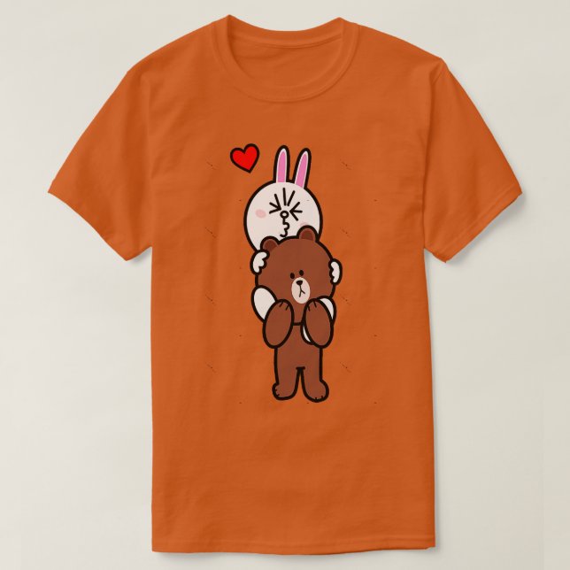 Brown Bear Cony Carry Me Home My Love T-Shirt (Design Front)
