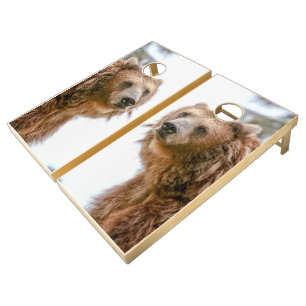 Brown Bear Cornhole Set