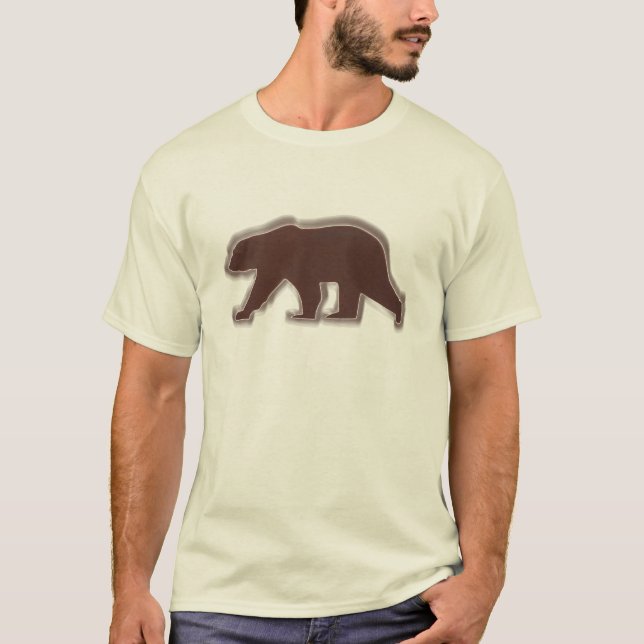 Brown Bear - customize color t-shirt (Front)