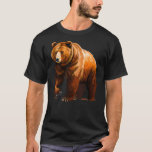 Brown Bear Design for japanese Bear Lovers T-Shirt