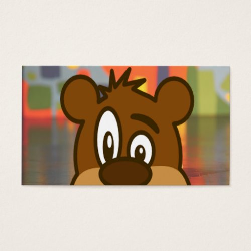 Brown Bear Face Business Cards