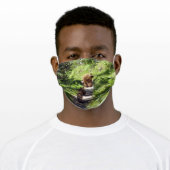 Brown Bear Family Adult Cloth Face Mask (Worn)