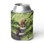Brown Bear Family Can Cooler