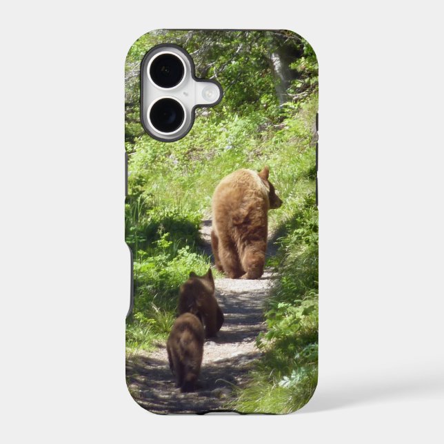 Brown Bear Family Case-Mate iPhone Case (Back)