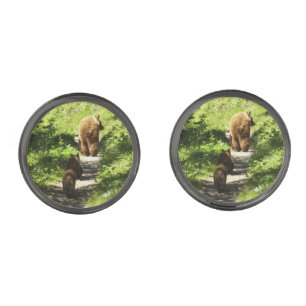 Brown Bear Family Cufflinks