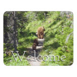 Brown Bear Family Door Sign