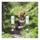 Brown Bear Family Light Switch Cover