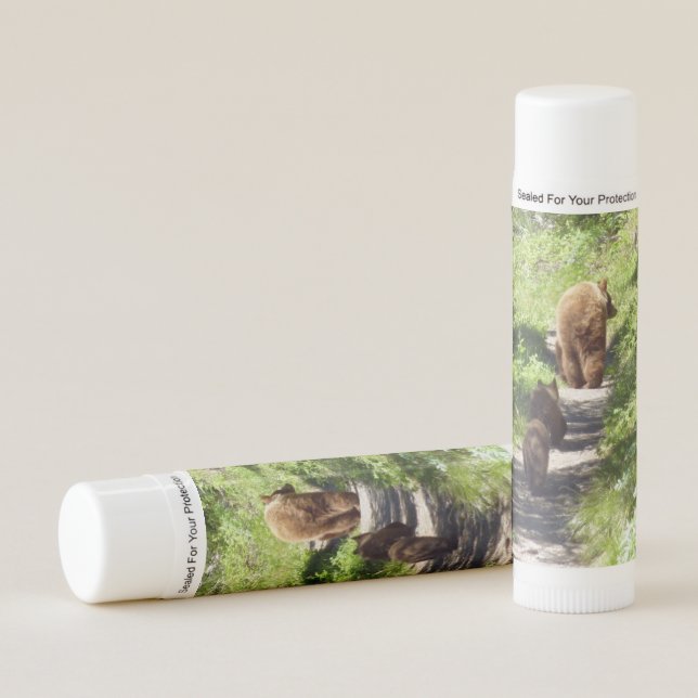 Brown Bear Family Lip Balm (Front)