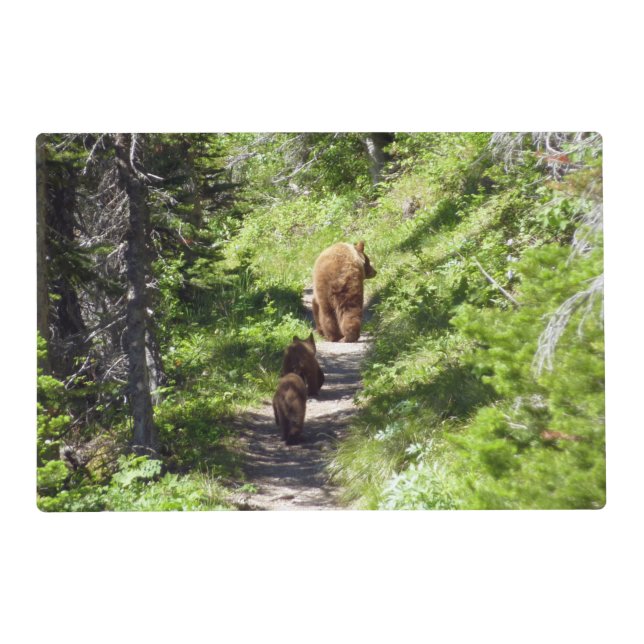Brown Bear Family Placemat (Front)
