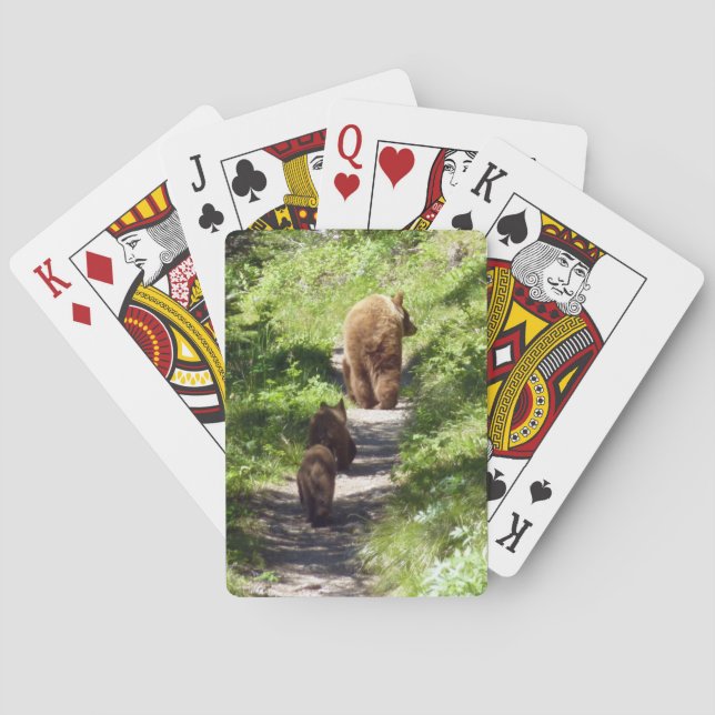 Brown Bear Family Poker Cards (Back)