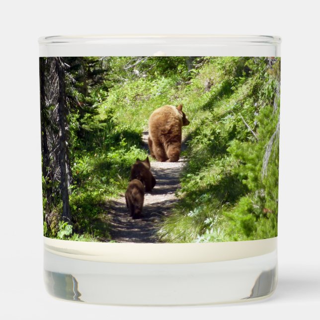 Brown Bear Family Scented Candle (Front)