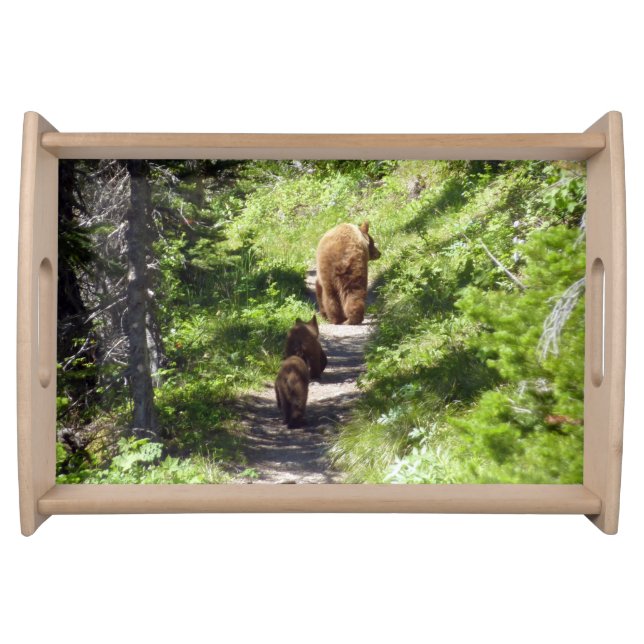 Brown Bear Family Serving Tray (Front)