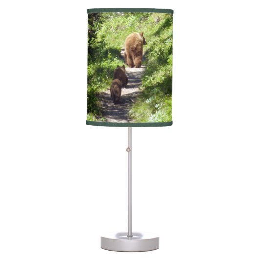 Brown Bear Family Table Lamp (Front)