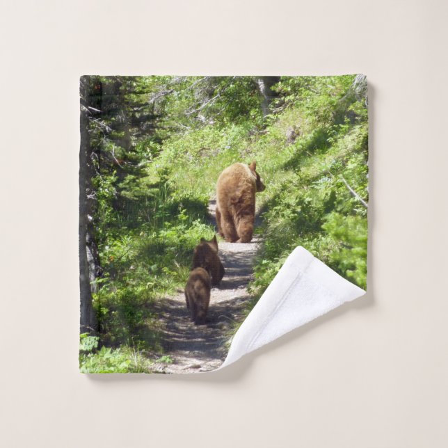 Brown Bear Family Wash Cloth (Wash Cloth)
