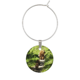 Brown Bear Family Wine Charm