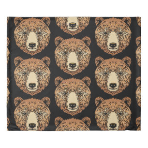 Brown Bear for Autumn Duvet Cover