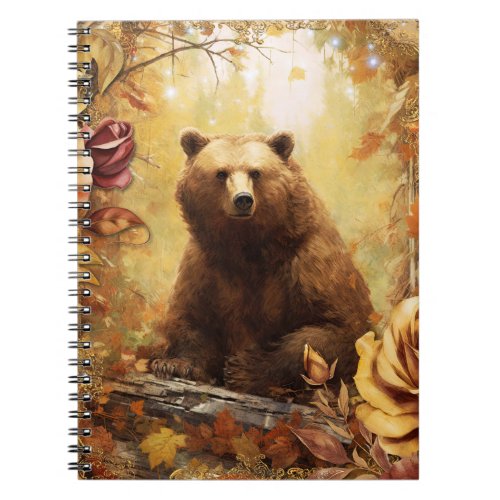 Brown Bear in Autumn Notebook
