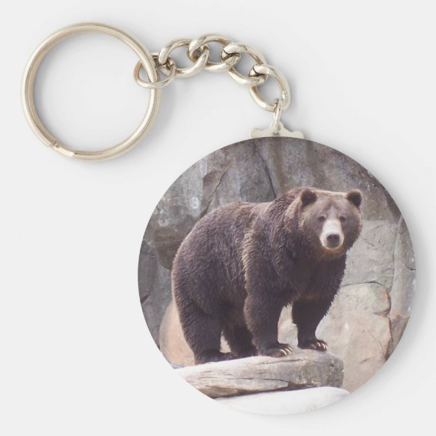 Brown Bear Zibbie Keychain  by Play Visions 