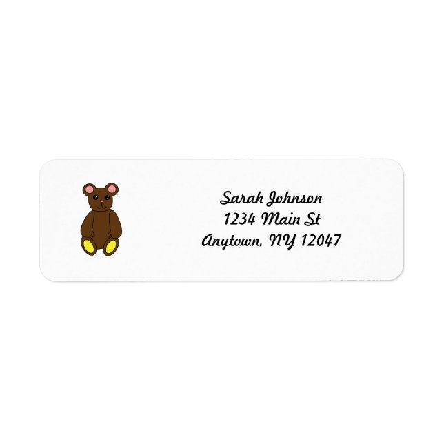 Brown Bear Label (Front)