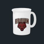 Brown Bear Logo Beverage Pitcher<br><div class="desc">Check out these new Brown University designs! Show off your BU Bears pride with these new Brown University products. These make perfect gifts for the Brown Bears student, alumni, family, friend or fan in your life. All of these Zazzle products are customizable with your name, class year, or club. Go...</div>