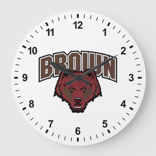 Brown Bear Logo Large Clock